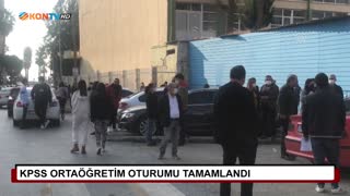 KPSS Ortaöğretim oturumu tamamlandı