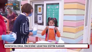 Konya’da okul öncesine uzaktan eğitim kararı