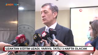 Uzaktan eğitim uzaadı, yarıyıl tatili 3 hafta olacak