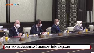 Aşı randevuları sağlıkçılar için başladı