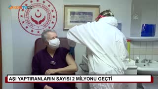 Aşı yaptıranların sayısı 2 milyonu geçti 