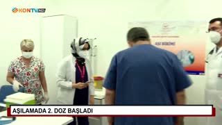 Aşılamada 2. doz başladı