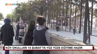 Köy okulları 15 Şubat’ta yüz yüze eğitime hazır