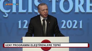 Uzay programını eleştirenlere tepki