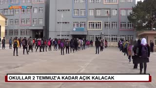 Okullar 2 Temmuz’a kadar açık kalacak 