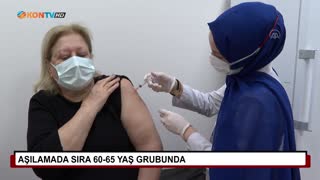 Aşılamada sıra 60-65 yaş grubunda 