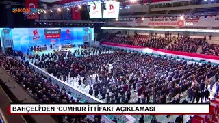 Bahçeli’den “Cumhur İttifakı“ açıklaması