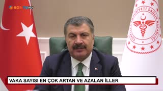 Vaka sayısı en çok artan ve azalan iller