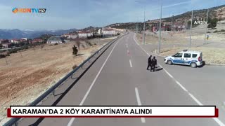 Karaman’da 2 köy karantinaya alındı