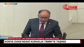 Konya Ovası’ndaki kuraklık TBMM’ye taşındı