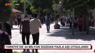Türkiye’de 34 milyon dozdan fazla aşı uygulandı