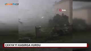 Çekya’yı kasırga vurdu