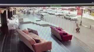Faciadan dönülen kaza kamerada