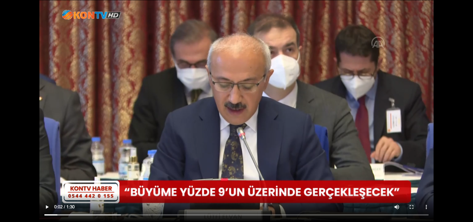 “Büyüme yüzde 9’un üzerinde gerçekleşecek“