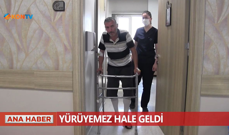 Yürüyemez hale geldi